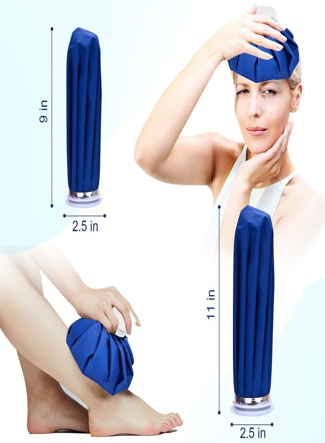 Luijnbn 2 PCS Upgrade Ice Pack Injuries Reusable,11in & 9in Ice Bags Hot Water for Injuries, Soothe Pain and Stay Cool, Old School Style and Traditional Ice Packs, Versatile and Easy to Carry - Image 2