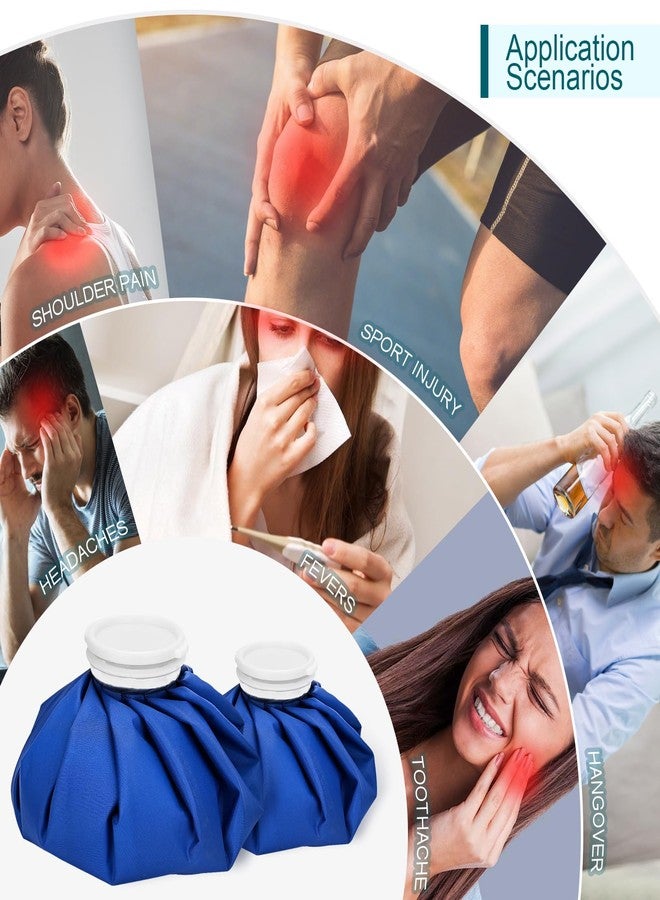 Luijnbn 2 PCS Upgrade Ice Pack Injuries Reusable,11in & 9in Ice Bags Hot Water for Injuries, Soothe Pain and Stay Cool, Old School Style and Traditional Ice Packs, Versatile and Easy to Carry - Image 4