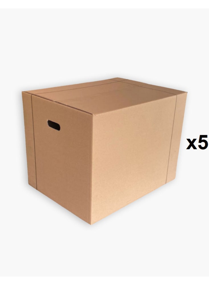 5 Pieces of Empty Cardboard Boxes 60x45x45cm - Image 1