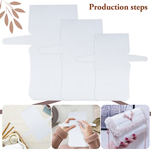 MAYCREATE® 3Pcs Mesh Clear Plastic Canvas Sheets with 100 Clips Crossbody DIY Sewing Bag Form Cross Stitch Plastic Plate for DIY Crafts, Acrylic Yarn Crafting Knit, Crochet Bag Making Kit - Image 4