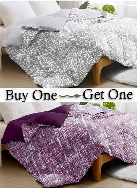 Buy one get one double face summer quilt, 180*220cm, Maze design 2pcs