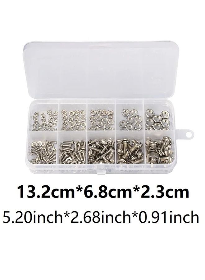 120pcs Stainless Steel 304 Screw Nut Bolt Assortment Kit M2 M3 M4 M5 For DIY Repair - Image 4