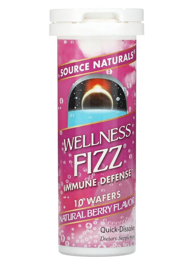 Wellness Fizz Immune Defense Natural Berry 10 Wafers