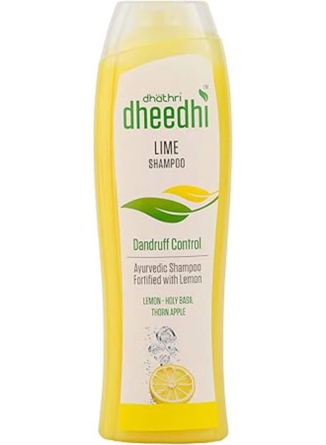 dhathri Dheedhi Lime Shampoo 100% Herbal Anti Dandruff with Itch Control Enriched with Vitamin C and B6 250ml