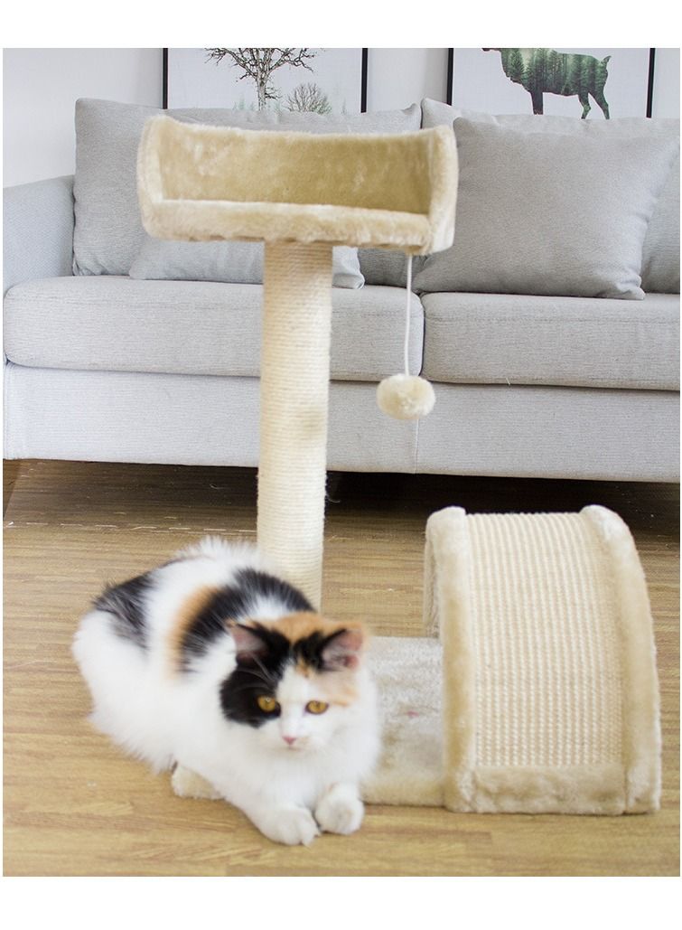 Arabest عمود خدش كات فيتوريا من السيزال مع منصة قطيفة - Image 4