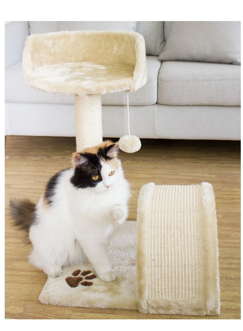 Arabest عمود خدش كات فيتوريا من السيزال مع منصة قطيفة - Image 5