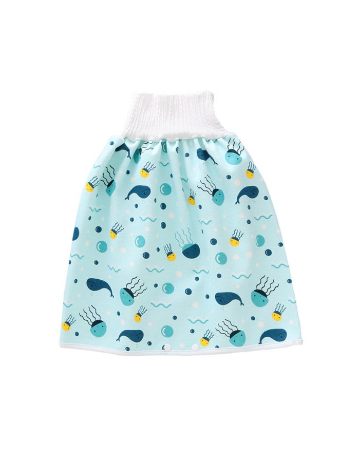 حفاضات أطفال تنورة قابلة للغسل، جيب حفاض مقاوم للماء، مانع للتسرب، حفاضات تدريبية، بناطيل ليلية مضادة للتسرب للأطفال الرضع والأطفال، قطنية - Image 5