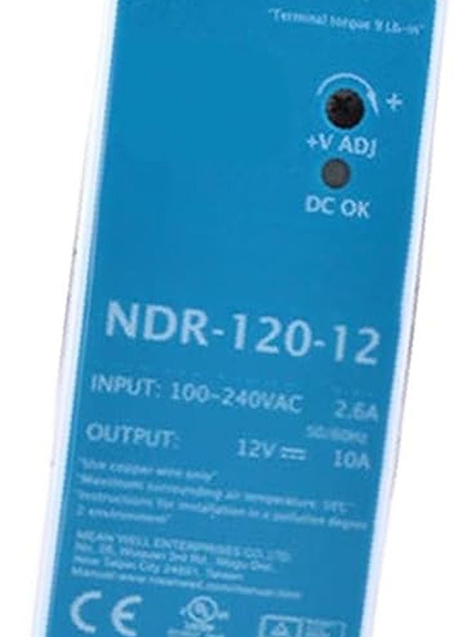 NDR 120 12V 10A 120W DIN Rail Mount Power Supply High Efficiency Industrial Use - Image 3