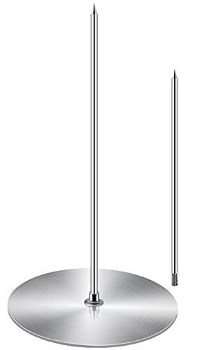 ZAUGONTW Vertical Skewer Grill - Stainless Removable Vertical Brazilian Barbecue Grilling Rack Meat Spit - Perfect for Steak, Whole Chickens, Whole Fish, Large Meat, 1Pack - Image 5