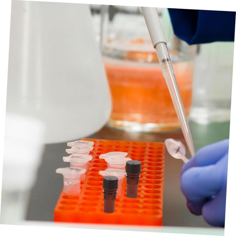 Leakproof Test Tubes 40pcs Plastic Scientific Experiment Vials for Sample Storage - Image 5