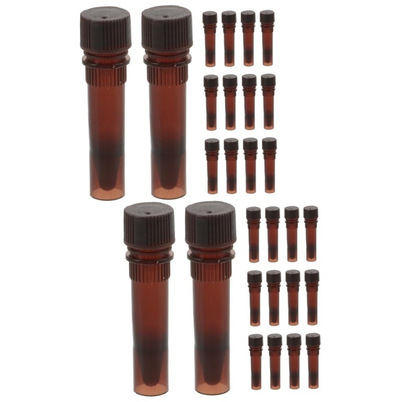 Leakproof Test Tubes 40pcs Plastic Scientific Experiment Vials for Sample Storage - Image 1