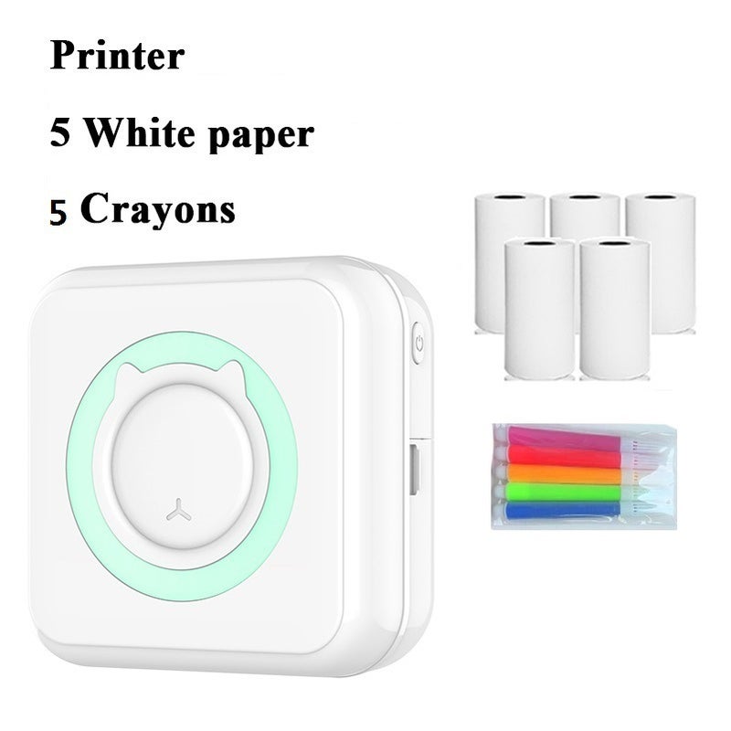 Mini Portable Thermal Printer Small Bluetooth Wireless Po Label Error Correction Pocket Label Gadget - Image 1