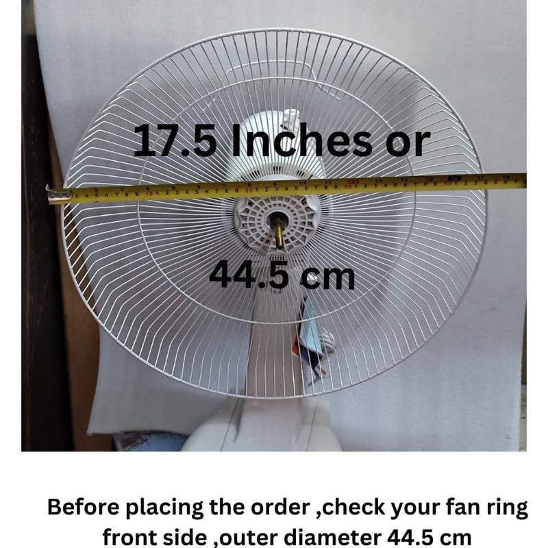 Fan blade Fan Guard Ring Replacing Parts Suitabe for 400mm Sweep Table fan Wall fanPedestal fan its a white colourplastic material - Image 5