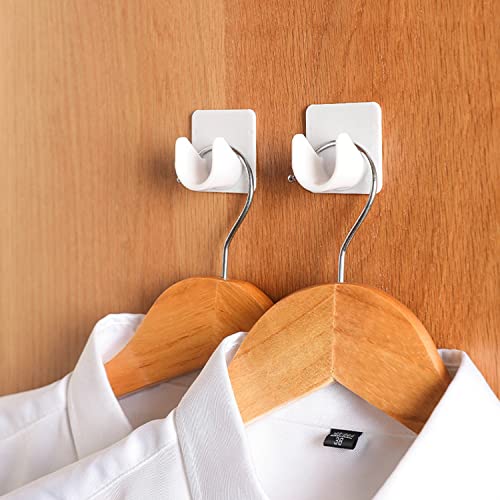 Resdenio Adhesive Shower Curtain Rod Holder - 2 Pack Curtain Rod Bracket No Drilling, Multifunction U Shape ABS Plastic Shower Rod Retainer for Bathroom Bedroom (Shower Curtain Rod Not Included) - Image 3