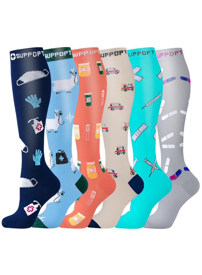 Bluejw New Cross Border Pressure Socks Combination Suit Sports Stockings European And American Yoga Socks Compression Socks  Small Leg Socks  - Image 1
