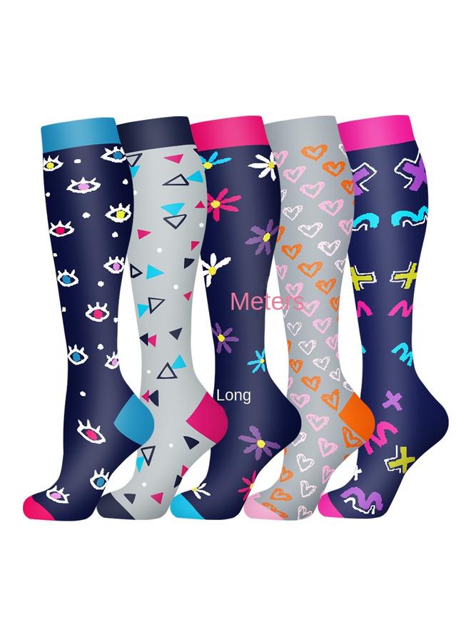Bluejw New Cross Border Pressure Socks Combination Suit Sports Stockings European And American Yoga Socks Compression Socks  Small Leg Socks  - Image 3