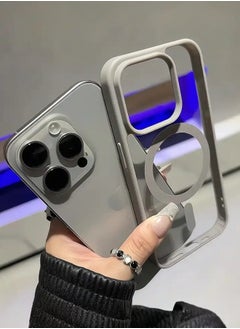 Mida Magnetic Case for iPhone 15 Pro by Mida, compatible with MagSafe, shockproof protective case, transparent phone case with strong magnet, slim case for Apple iPhone 15 Pro 6.1-inch  - Image 3
