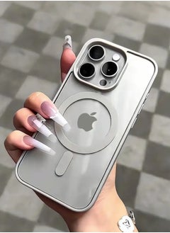 Mida Magnetic Case for iPhone 15 Pro by Mida, compatible with MagSafe, shockproof protective case, transparent phone case with strong magnet, slim case for Apple iPhone 15 Pro 6.1-inch  - Image 2
