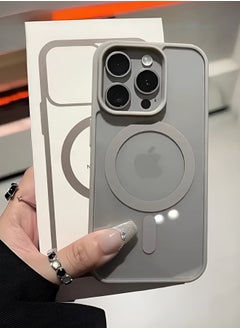 Mida Magnetic Case for iPhone 15 Pro by Mida, compatible with MagSafe, shockproof protective case, transparent phone case with strong magnet, slim case for Apple iPhone 15 Pro 6.1-inch  - Image 1