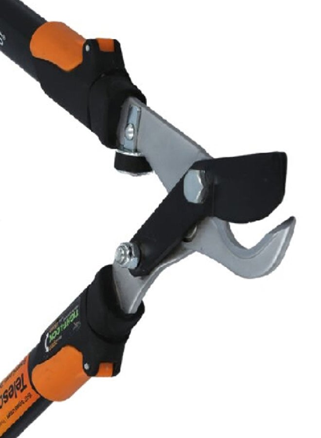 Fiskars Power Lever Cushioned Grip Telescopic Lopper Black and Orange 25-37 Inch 91686935 - Image 3