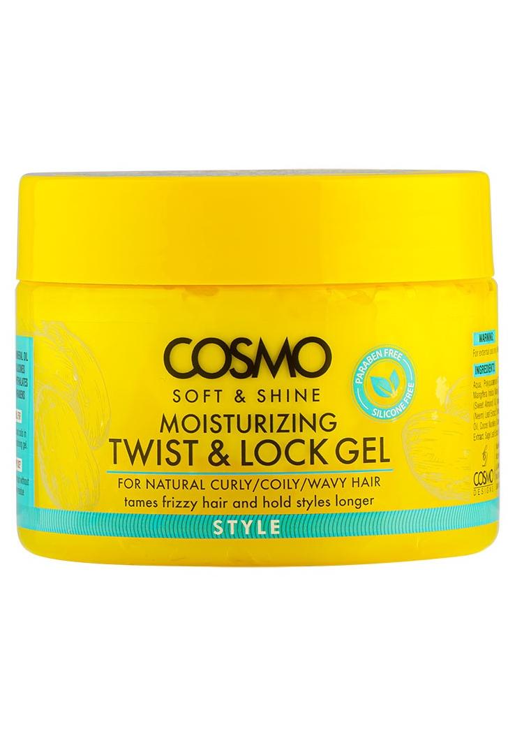 COSMO Soft And Shine Moistureizing Twist And Lock Gel For Natural Curly Coily Wavy Hair 325g