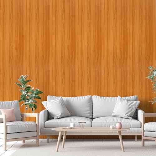 SUNBIRD Wall Stickers Wood Wallpaper Waterproof Vinyl for Home Office, Furniture, Door, Wardrobe, Kids Room, Decoration, Self Adheisve (24 X 48 Inch, Teak Wooden) - Image 2