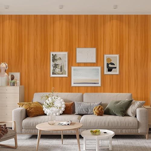 SUNBIRD Wall Stickers Wood Wallpaper Waterproof Vinyl for Home Office, Furniture, Door, Wardrobe, Kids Room, Decoration, Self Adheisve (24 X 48 Inch, Teak Wooden) - Image 5