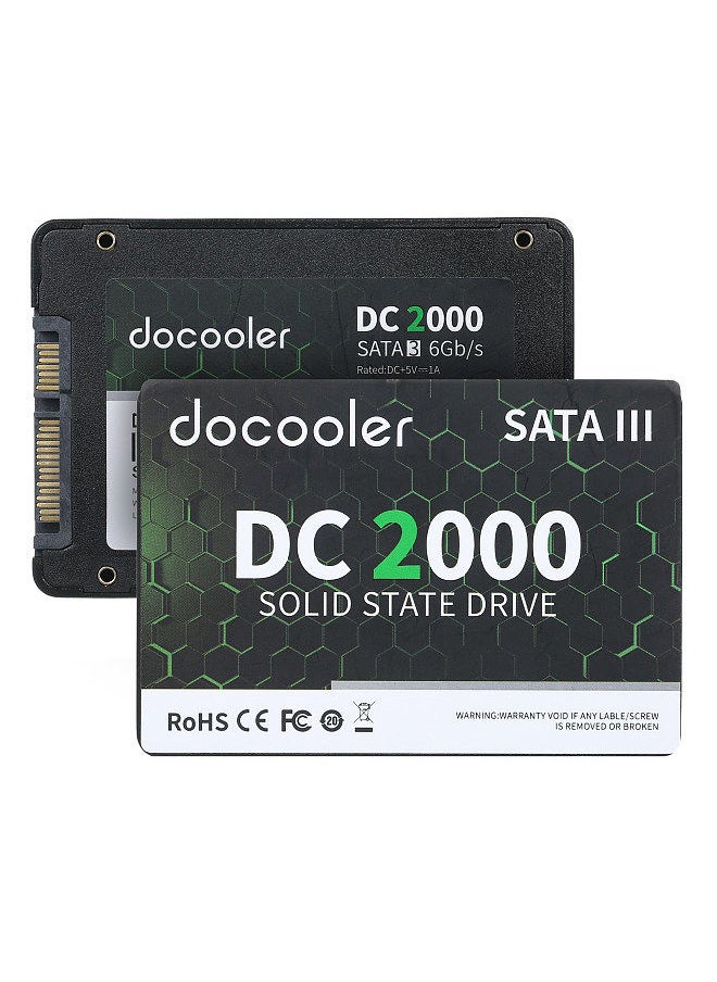 docooler - DC2000 512GB 2.5 inch SSD Internal Solid Stable Drive SATA III Interface Fast Read&Wirte Speed for PC Laptop - Image 1