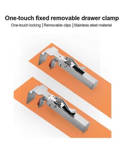 Generic Adjustable Drawer Fixing Clamp, Universal Drawer Panel Front Installation Clamps Fixing Clips, Cabinet Face Frame Installation Clamps for Installing Cabinets&Drawer (2sets)  - Image 2