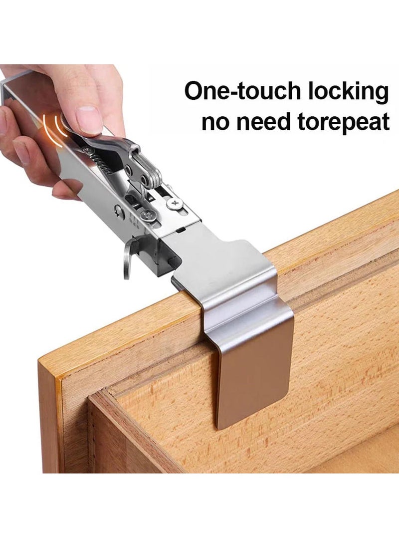 Generic - Adjustable Drawer Fixing Clamp, Universal Drawer Panel Front Installation Clamps Fixing Clips, Cabinet Face Frame Installation Clamps for Installing Cabinets&Drawer (2sets) - Image 1