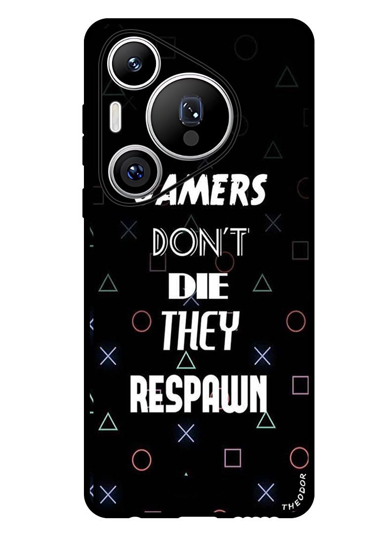 Theodor Protective Case Anti Scratch Shock Proof Bumper Cover For Huawei Pura 70 Pro Plus Gamers Dont Die - Image 1