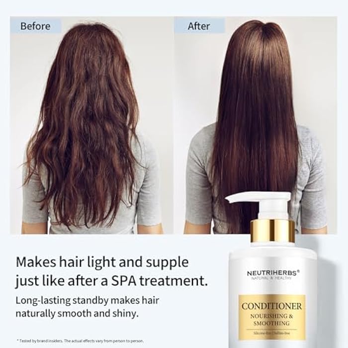 Neutriherbs Hair Conditioner for Dry, Frizzy Hair,Smoothing and Nourishing Hair Conditioner with Argon Oil,Sweet Almond Oil,Avocado Oil - 16.9 Fl Oz - Image 4
