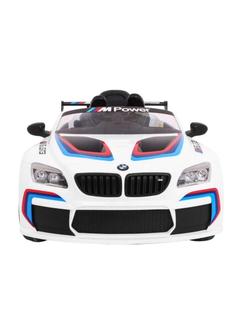 بي إم دبليو بي ام دبليو GT3  سيارة  ركوب كهربائية للأطفال سيارة ركوب على لعب الأطفال سيارات للأطفال سيارات كهربائية للأطفال التحكم عجلة محرك مزدوج ، أبيض - Image 3