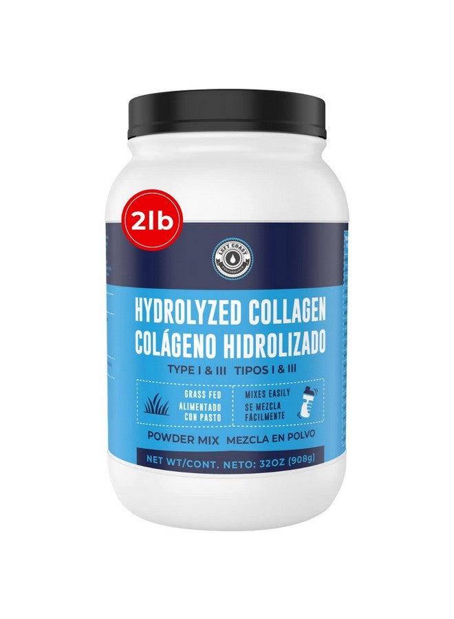 Left Coast Performance 2lb Colageno Hidrolizado En Polvo Para Mujeres y Hombres - Péptidos de Colageno tipo I & III -Alimentado Con Pasto - Sin Sabor - Apoya articulaciones, piel, Cabello, uñas - Mejor Valor Por Tu Dinero - Image 1