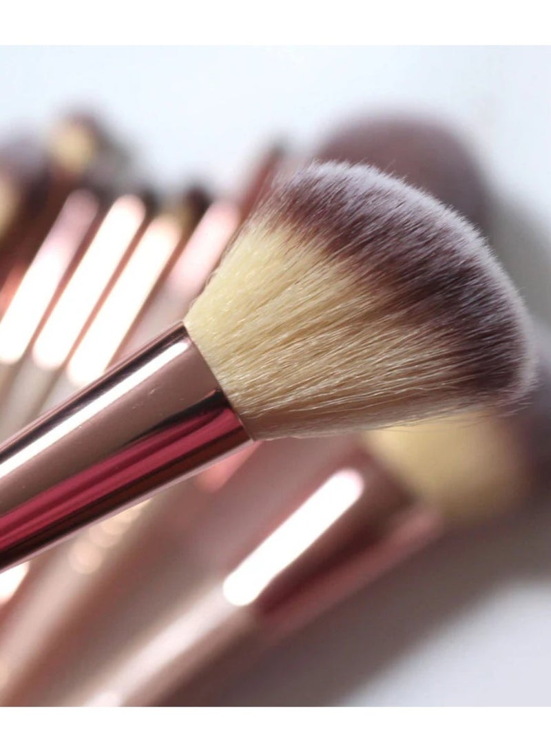 Technic All-in-One 13-Piece Makeup Brush Set with Beauty Sponges – Full Face Kit for Foundation, Powder, Blush, Contour, Eyeshadow & Blending – Soft Synthetic Bristles with Premium Handles - Image 4