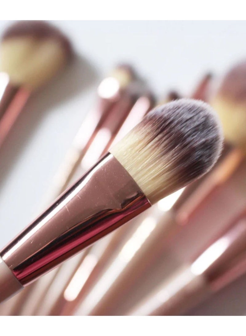 Technic All-in-One 13-Piece Makeup Brush Set with Beauty Sponges – Full Face Kit for Foundation, Powder, Blush, Contour, Eyeshadow & Blending – Soft Synthetic Bristles with Premium Handles - Image 5