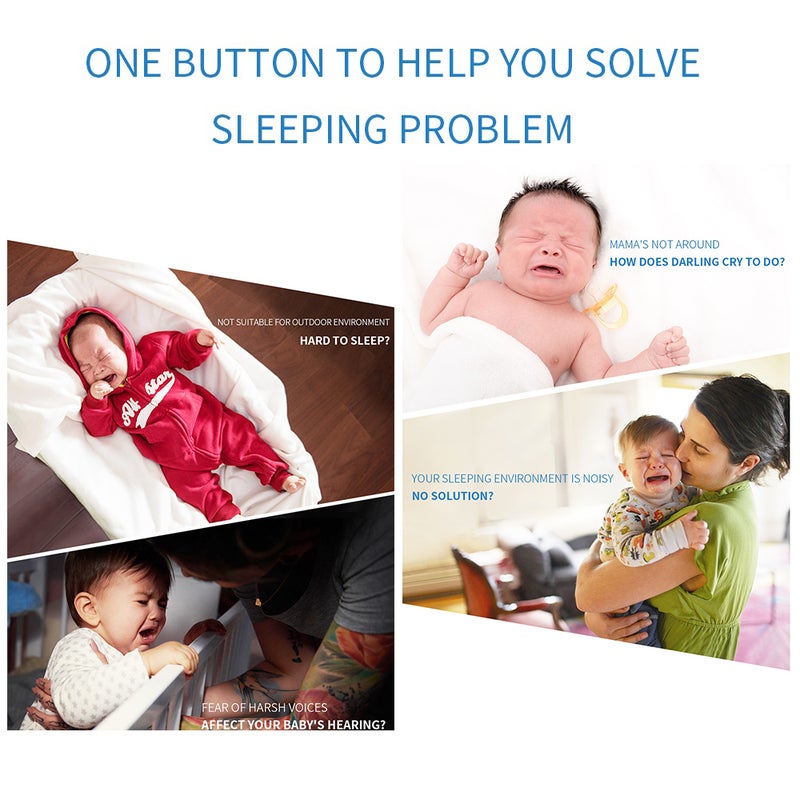 Baby White Noise Machine Portable Smart Sound Sleeping Machine with 16 Kinds of Sleeping Sound for Boys Girls - Image 4