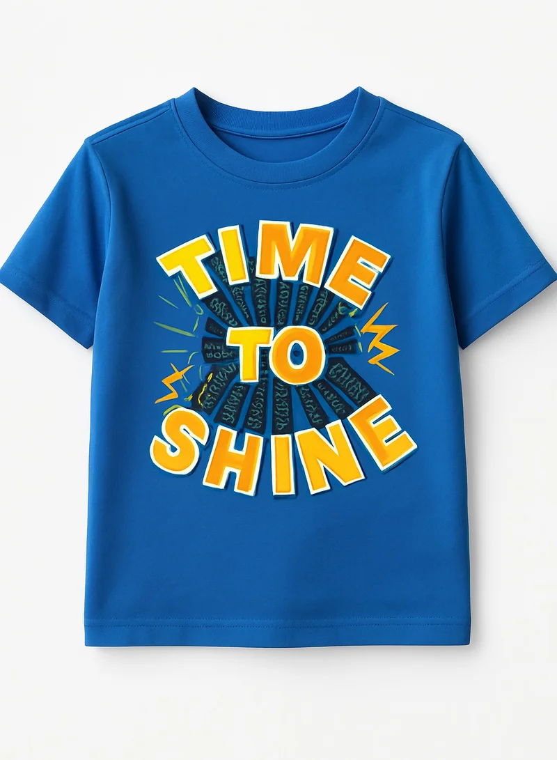 victor and jane KIDS BOYS 2 PC SET - T-Shirt & Shorts Set (2-8 Years) - Blue & Yellow