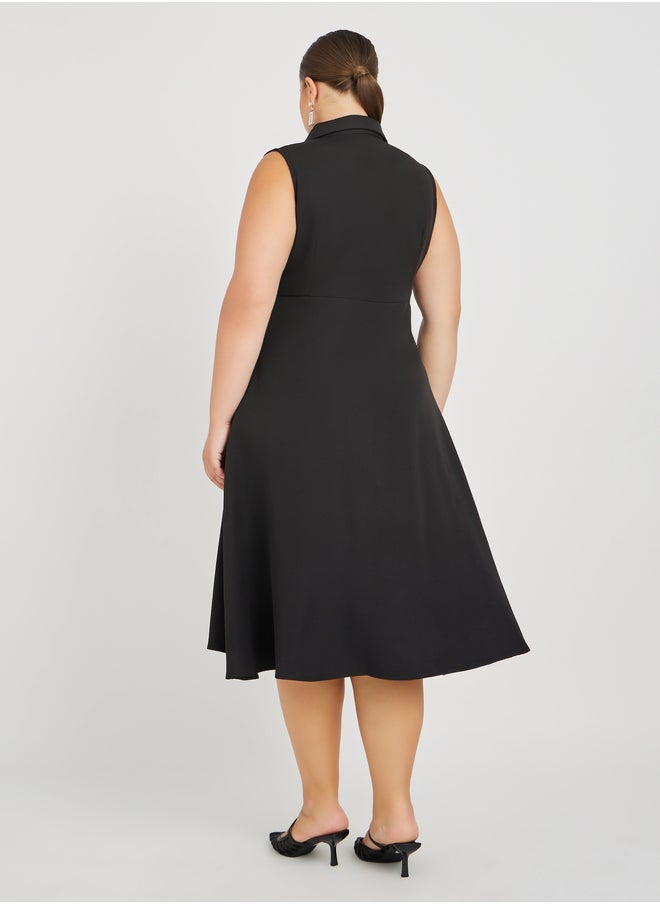 Styli Sleeveless A-Line Dress  - Image 5