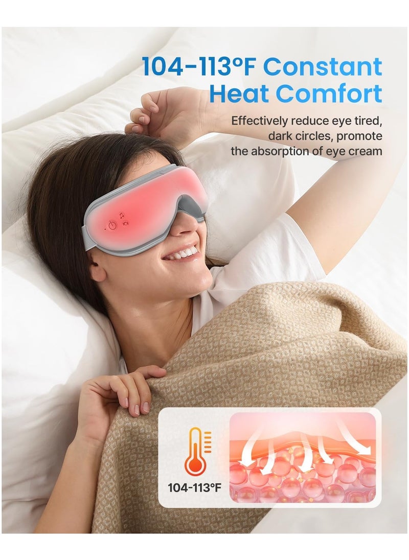 RENPHO - RENPHO Eye Massager with Heat, Air Compression Bluetooth Music Rechargeable Eye Therapy Massager-RF-EM001 - Image 1