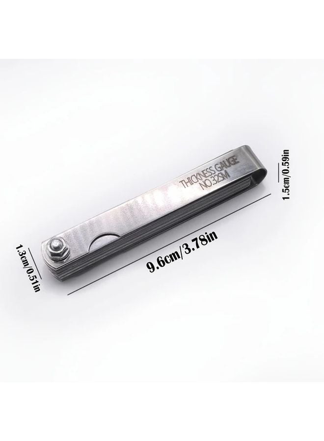 Universal Feeler Gauge 32 Blades Stainless Steel Copper Alloy Metric Imperial Tool - Image 3