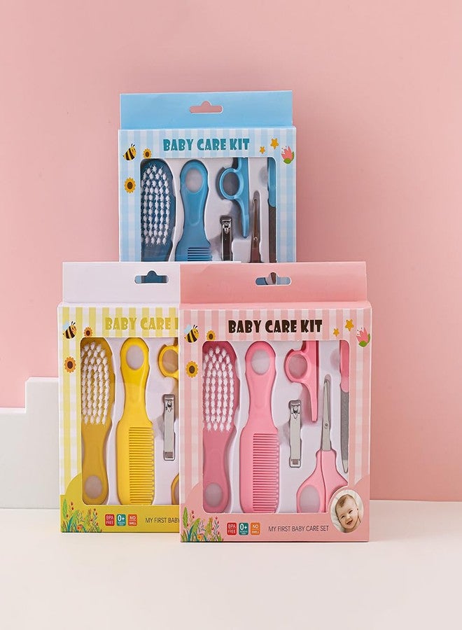 FIMALIA Baby Healthcare Kit, Pink – Complete Baby Care Kit with Thermometer, Nail Clippers, Brush, Comb, Nasal Aspirator, Non-Toxic, Compact, Durable, Portable, Organized for Care - Image 2