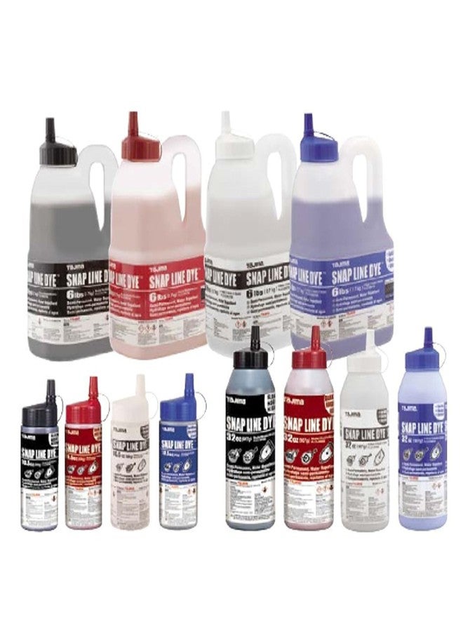 Tajima Marking Chalk - Dark Blue 32-oz (907g) Semi Permanent Snap-Line Dye with Durable Bottle & Easy-Fill Nozzle - PLC3-DB900 - Image 3
