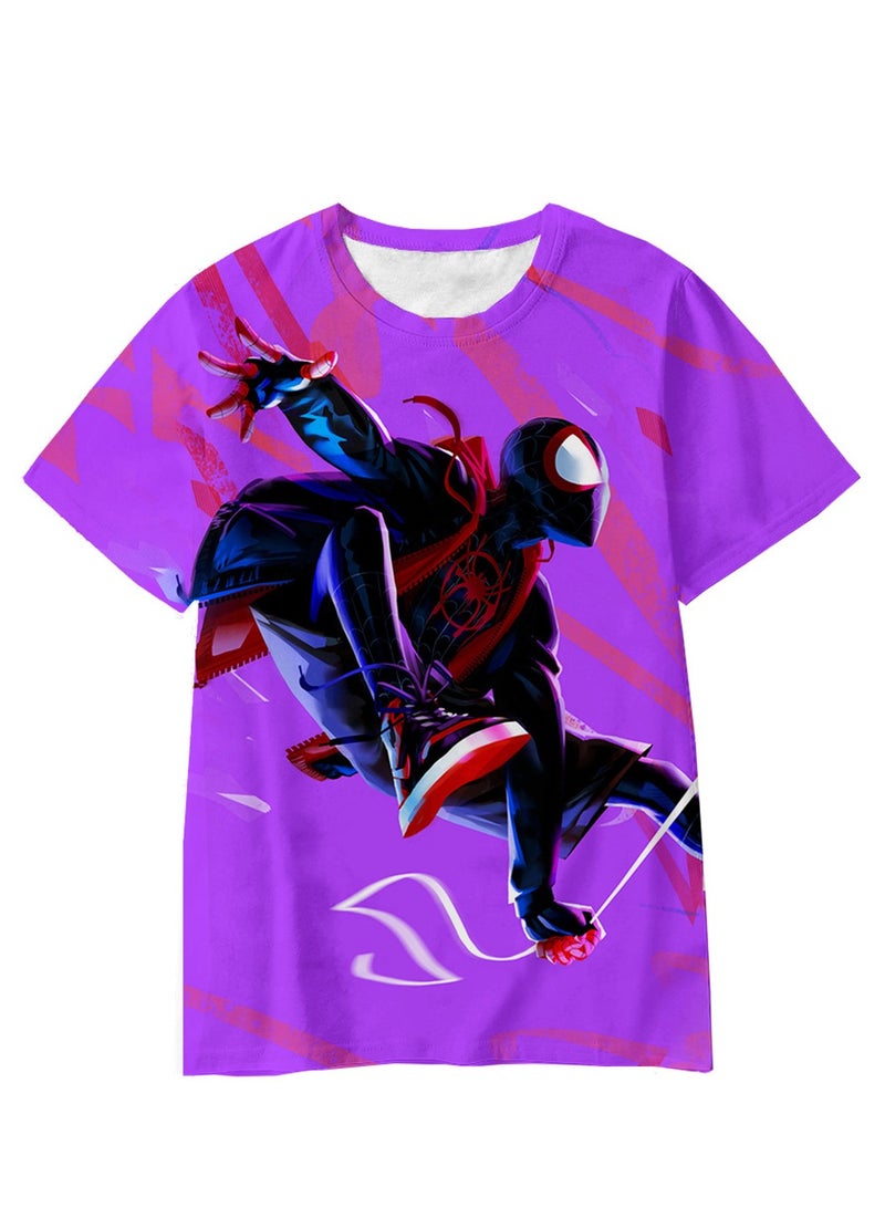 Spider-Man Across the Universe Handsome Loose Pullover T-shirt 3D digital printing personalized breathable T-shirt  - Image 1