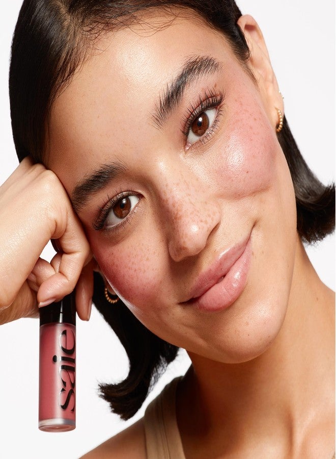 Saie Radiant Glow Duo - Dew Liquid Blush (Chilly, .40 oz) + Glowy Super Gel (Starglow, 1 oz) - Hydrating Cream Blush & Illuminating Primer for a Luminous, Natural Finish - Image 3