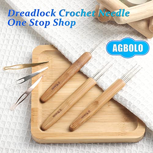 AGBOLO 6PCS Dreadlock Crochet Hooks for Hair, Durable 0.75mm Dreadlock Crochet Needle with Interlocking Tool for Locs, Excellent for Maintaining Real Dread Loc - Image 2