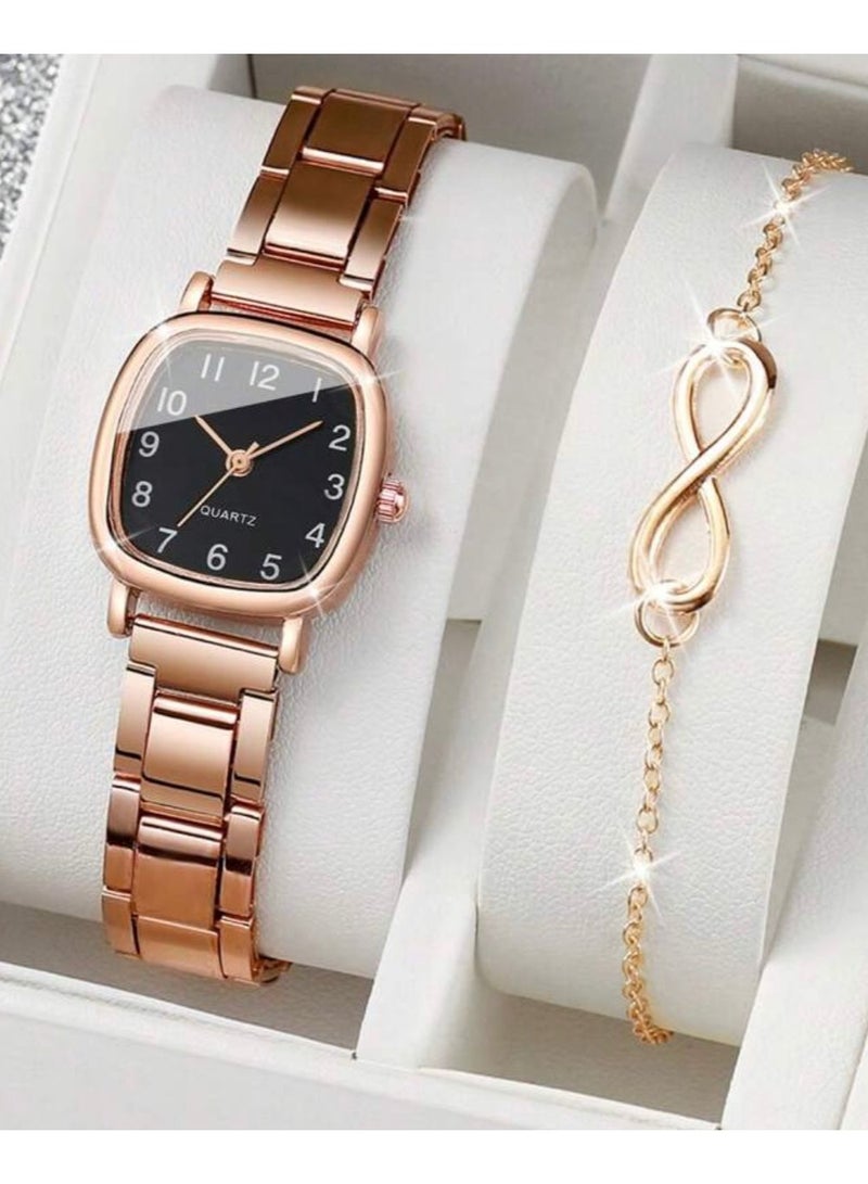 طقم مجوهرات مع ساعة يد - Image 1