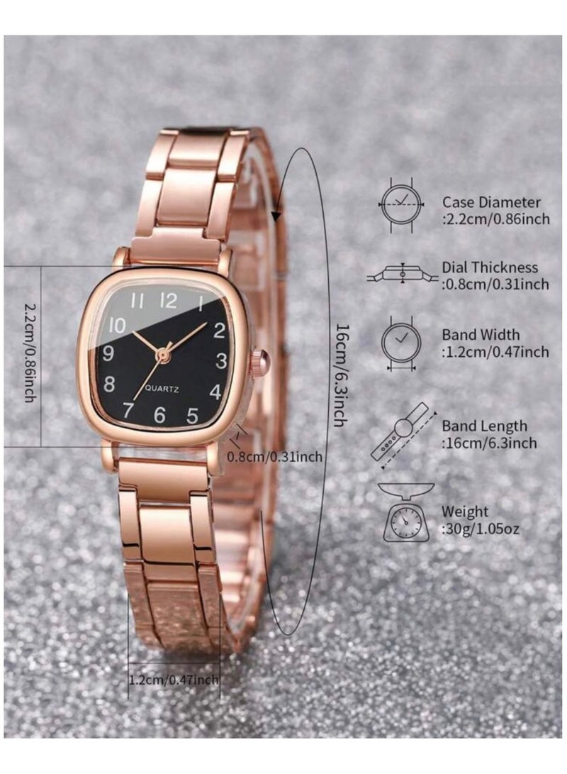 طقم مجوهرات مع ساعة يد - Image 2