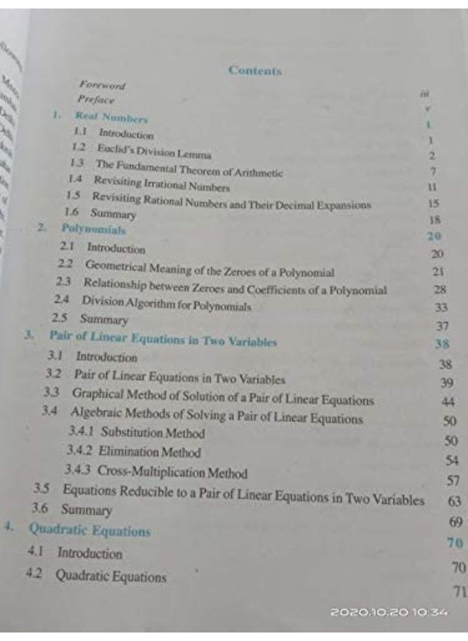 null - Mathematics Textbook for Class - 10 - Image 1