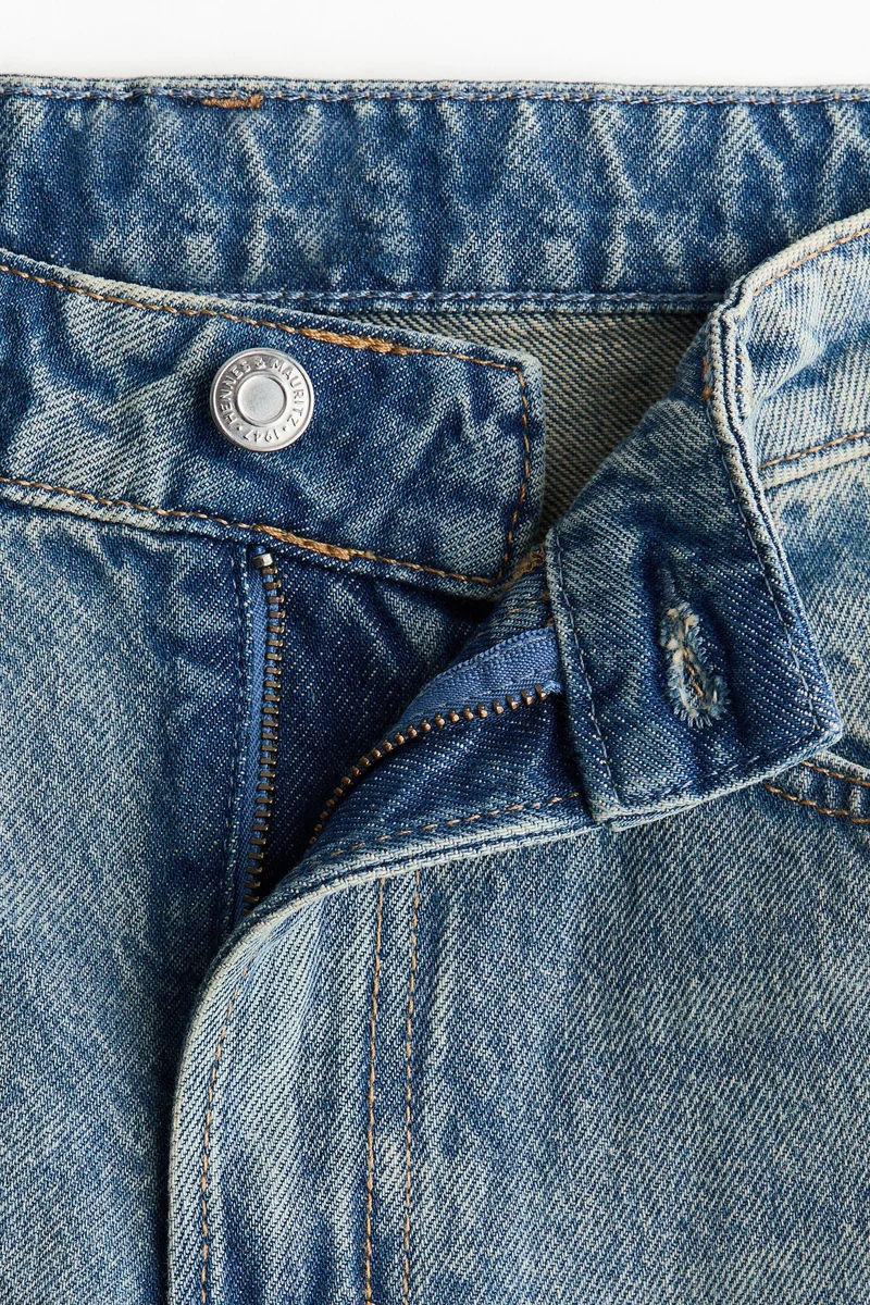 اتش اند ام جينز واسع بخصر عالي